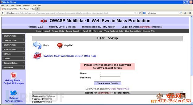 Web应用手工渗透测试——用SQLMap进行SQL盲注测试